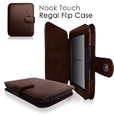 CaseCrown Regal Flip Case (Brown) for Barnes & Noble All New NOOK, The Simple Touch Reader