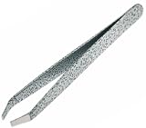 Pince à Epiler - Qualité Précision - Acier Inoxydable - Gris / Blanc