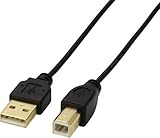 ELECOM �ɍ�USB�P�[�u�� A-B 2.5m �u���b�N USB2-X25BK