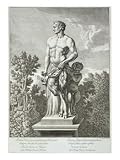 Statue of a Satyr at Versailles, 1675, from Vues Et Plans De Versailles, Published circa 1675-89 Art Giclee Poster Print by Jean Lepautre, 18x24