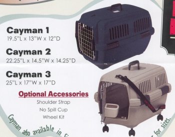 Cayman 1 Small Animal Carrier - Small - Blue