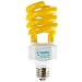 Sunlite SL24/Y 24 Watt Spiral Energy Saving CFL Light Bulb Medium Base, Yellow