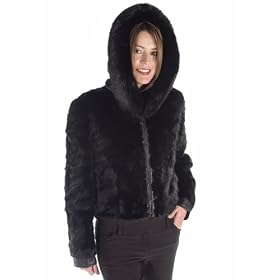 Hooded Zippered Sculptured Jacket - 20