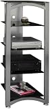 Pewter Widescreen TV Stand and Audio Tower Set Belize Collection by Bush Office Furniture - OFG-EF00