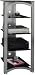Pewter Widescreen TV Stand and Audio Tower Set Belize Collection by Bush Office Furniture - OFG-EF00