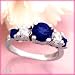 14K 1.35 CTW Kanchanaburi Sapphire & Diamond Ring Size:6