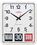 Product details for Jumbo Auto Calendar Wall Clock