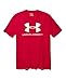 Under Armour Men's CC Sport Style Logo Tee, Small, Red/Steel/White