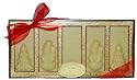 5pc Christmas Belgian Chocolate Bars - Sugar Free White Chocolate