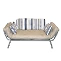 Mali Flex Blue Stripe Khaki Futon