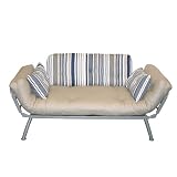 Mali Flex Blue Stripe Khaki Futon