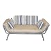 Mali Flex Futon (Blue Stripe/Khaki)