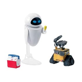 Disney Pixar WALL*E in Awe Movie Scene Figure Set with Eve by Wall E