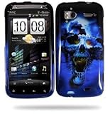 HTC Sensation 4g Hard Cover Case Blue Skull
