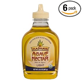 Madhava Organic Agave Nectar - Light, 23.5-Ounce Bottles (Pack of 6)