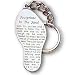 Fine Pewter Footprints in the Sand Key Chain