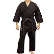 Piranha Gear Karate Gi (Extra Heavyweight), 4/5 sleeves - Black