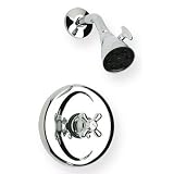 Metrohaus Pressure Balance Valve with Cross Handle and Shower Head Finish: Brushed Nickel