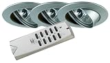 Paulmann 98741 Profi Einbauleuchten Set Funk schwenkbar Chrom matt