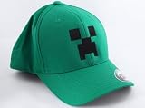 Minecraft Green Large/X-Large Creeper Flexfit Hat