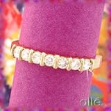 14K Yellow Gold .25 CTW Bar Set Anniversary Band