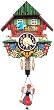 German Black Forest Clock - Girl on Swing - Wind-up German Black Forest Clock - Girl on Swing - Wind-up