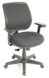 EUTFT9400AQ Eurotech Seating Apollo Mid Back Chair, Dove Black Fabric (5806)