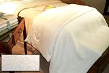 Silk Ivory Throw Blanket - Matelasse Cloque by Empress Silk, THROW-IVORY