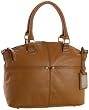 Tignanello Polished Pockets Convertible Satchel,Cognac,one size