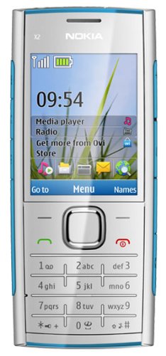 Produkt-Bild: Nokia X2 Handy (5,6 cm (2,2 Zoll) Display, Bluetooth, 5 Megapixel Kamera) silber/blau