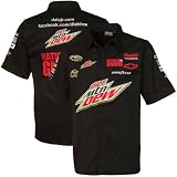 NASCAR Chase Authentics Dale Earnhardt Jr. Pit Crew Button-Up Shirt - Black (X-Large)