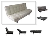 ONE NEW CONTEMPORARY CARESOFT SOFA BED, #3565, IVORY