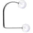 16 Gauge Clear Acrylic Ball Lippy Loop Labret