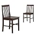 Furniture online: Walker Edison Solid Wood Dining Chairs, Espresso, Set of 2