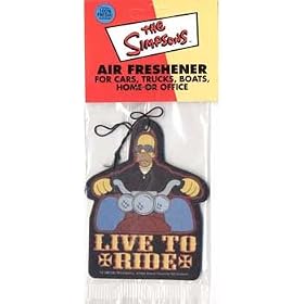 The Simpsons - Homer Simpson Live To Ride - Air Freshener