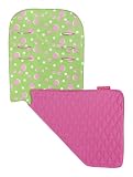 Maclaren Seat Liner, Snowballs Pea Green/Carmine Rose