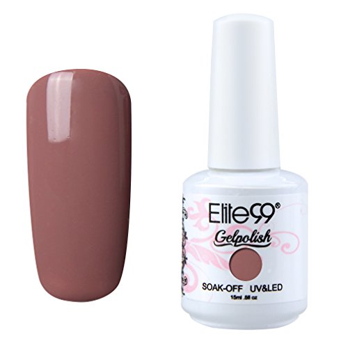 Elite99 Soak-Off UV LED Gel Polish Nail Art Manicure Lacquer Rosy Brown 213 15ml
