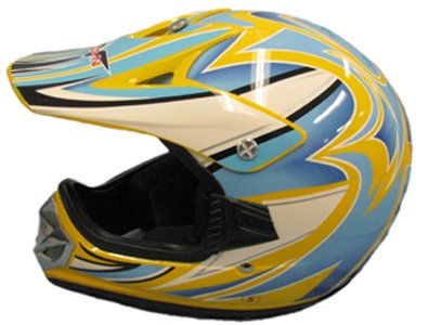 MEDIUM NEW YELLOW YOUTH BMX ATV DIRT BIKE HELMET 310