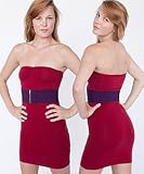 American Apparel Cotton Spandex Jersey Strapless Ruched Dress