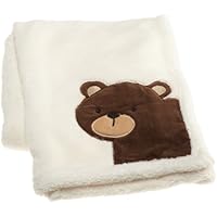 Carter's Forest Friends Boa Blanket, Tan/Choc, 30 X 40