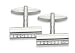 Slim Line Multi Crystal Effect Fashion Cufflinks 6905