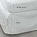 Homespell Egyptian Cotton 300 Thread Count Sateen Stripe Bed Skirt White Queen.