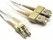 10Gb Fiber Optic Cable, LC/SC, Multi Mode, Duplex - 1 Meter (50/125 Type) - Aqua