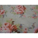 キャス　キッドソン　生地（こっとん布地）　Country Rose　stone Cotton Duck  約140×100㎝