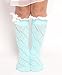 FAYBOX Lace Ruffles Buttons Hollow Kids' Girl Boot Socks Knit Leg Warmers