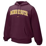 Nike Minnesota Golden Gophers Maroon Arch Lettering Hoody Sweatshirt