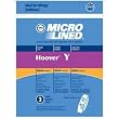Hoover WindTunnel Upright Type Y Vacuum Bags Microfiltration with Closure