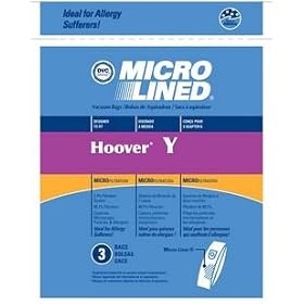 Hoover WindTunnel Upright Type Y Vacuum Bags Microfiltration with Closure - 9 Pack, Compare With Hoover Part # 4010100Y