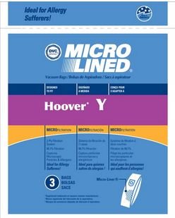 Hoover WindTunnel Upright Type Y Vacuum Bags Microfiltration with Closure - 9 Pack, Compare With Hoover Part # 4010100Y