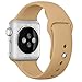 Apple Watch Band - FanTEK Soft Silicone Sport Style Replacement iWatch Strap for Apple Wrist Watch 38mm Models S/M Size (Walnut)